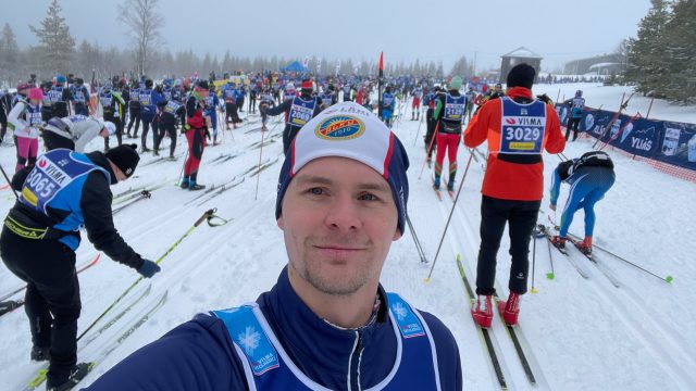 Kasperi Kantonen valmiina lähtöön Visma Ski Classics Ylläs-Levi -hiihdossa