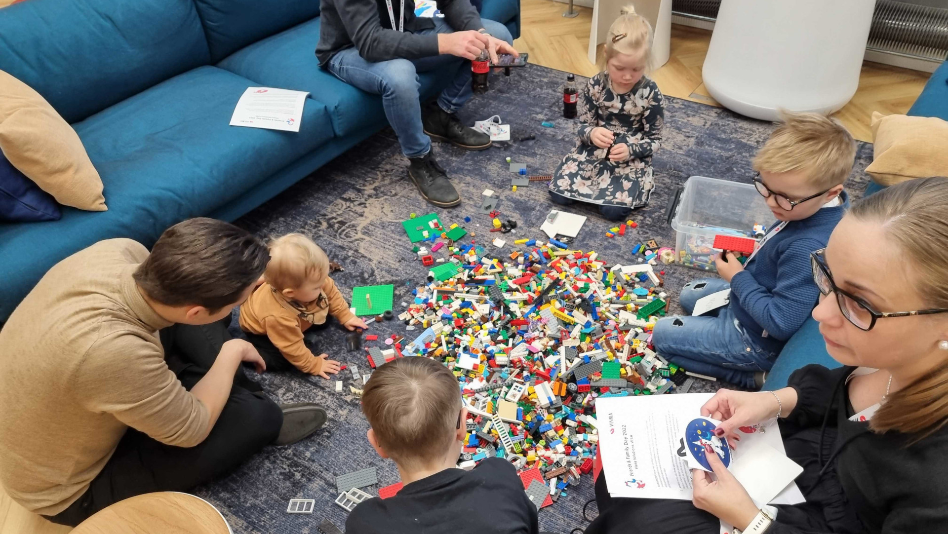 Lego building at Tripla office